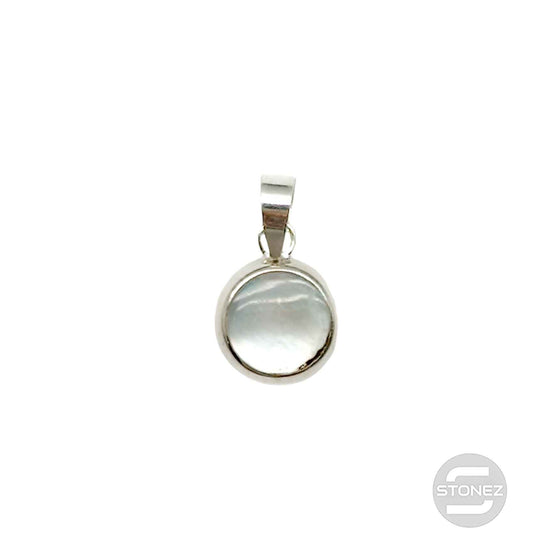 500202111 Colgante De Plata Abalon Doble Cara 8 mm Aporx