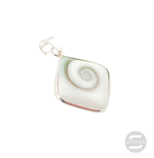 500202112-06 Colgante De Plata 925 Ojo De Shiva En Forma De Cuadrado 18x22 mm Aprox