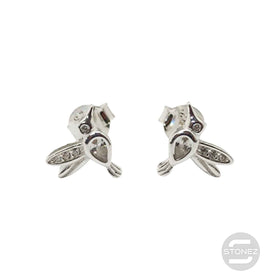 500202694-06  Pendientes Plata ley 925 Pajaro 10 mm Con Circonitas.