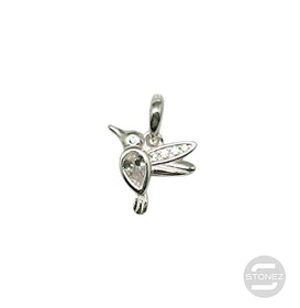 500202717-01 Colgante Plata 925  Pajaro Con Circonita Color 11 mm Aprox