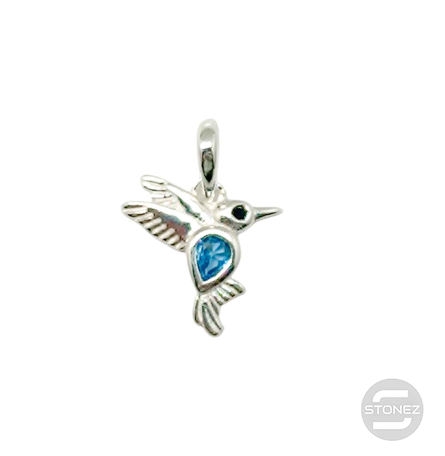 500202717-03 Colgante Plata 925  Colibri Con Circonita Color 11 mm Aprox