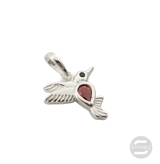 500202717-05 Colgante Plata 925  Pajaro Con Circonita Color 11 mm Aprox