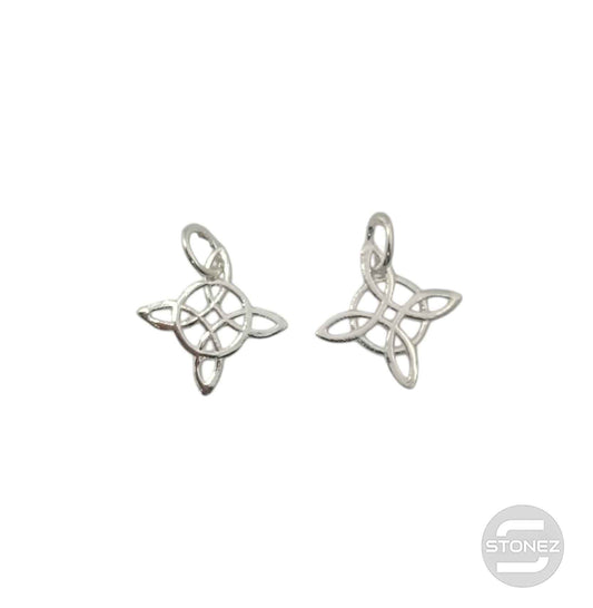 500203174 Colgante De Plata 925 Nudo De Bruja 13 mm 2 Unidades