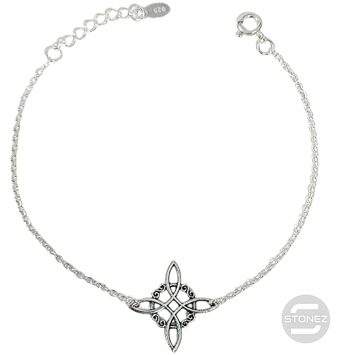 500203534 Pulsera Nudo De Bruja Plata 925 18 Cms Aprox