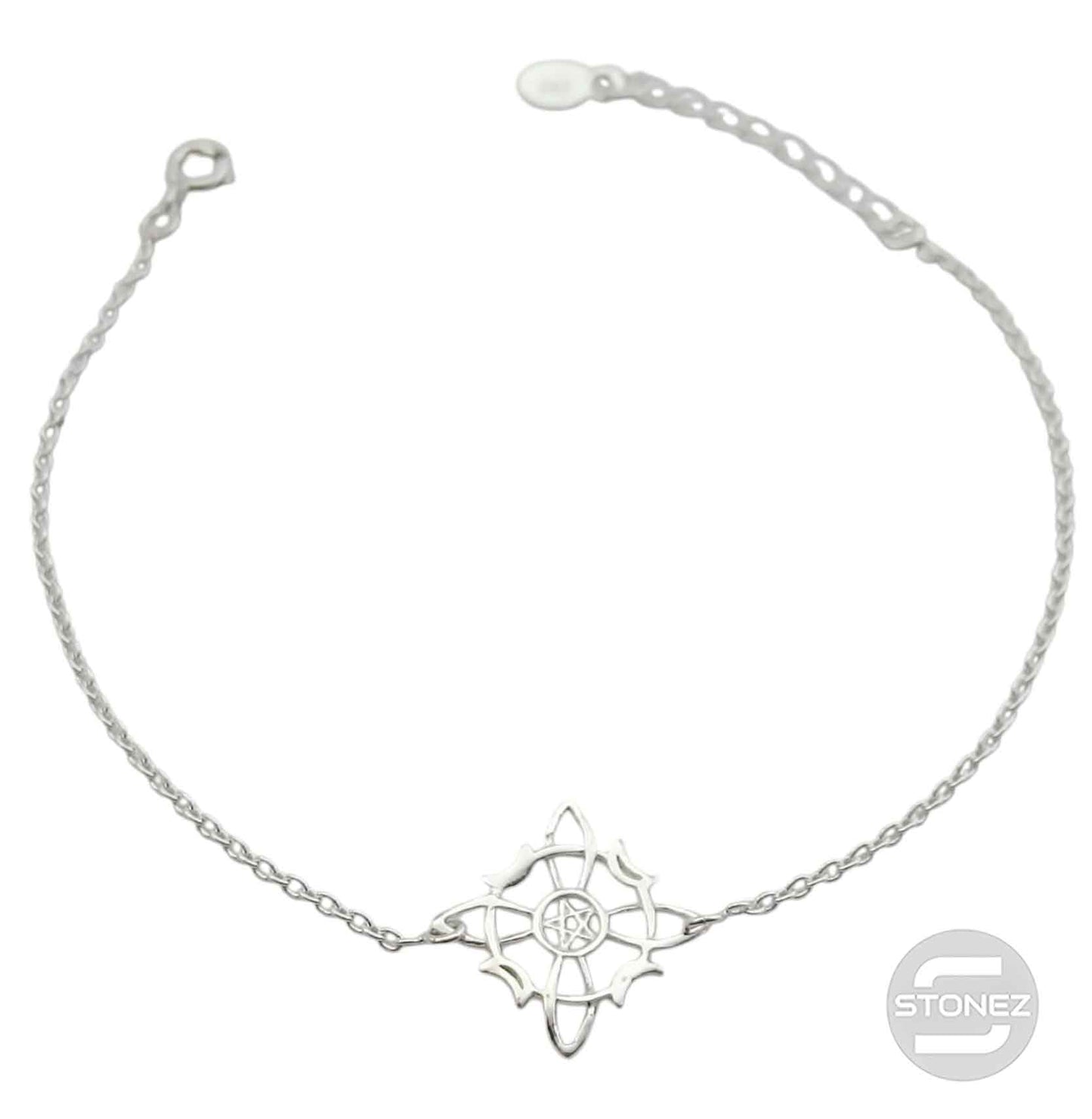 500203534_01 Pulsera Nudo De Bruja Plata 925 18 Cms Aprox