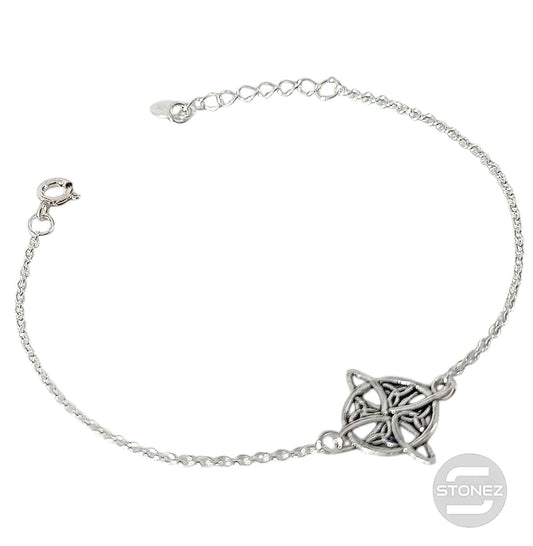 500203534_02 Pulsera Nudo De Bruja Plata 925 18 Cms Aprox