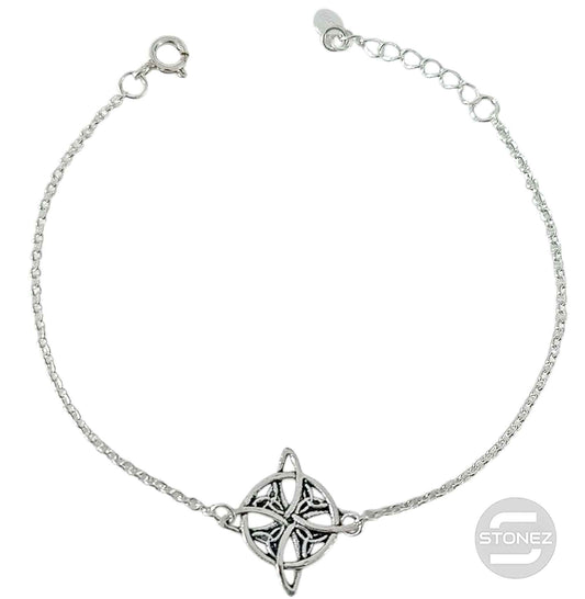500203534_02 Pulsera Nudo De Bruja Plata 925 18 Cms Aprox