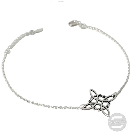 500203534 Pulsera Nudo De Bruja Plata 925 18 Cms Aprox