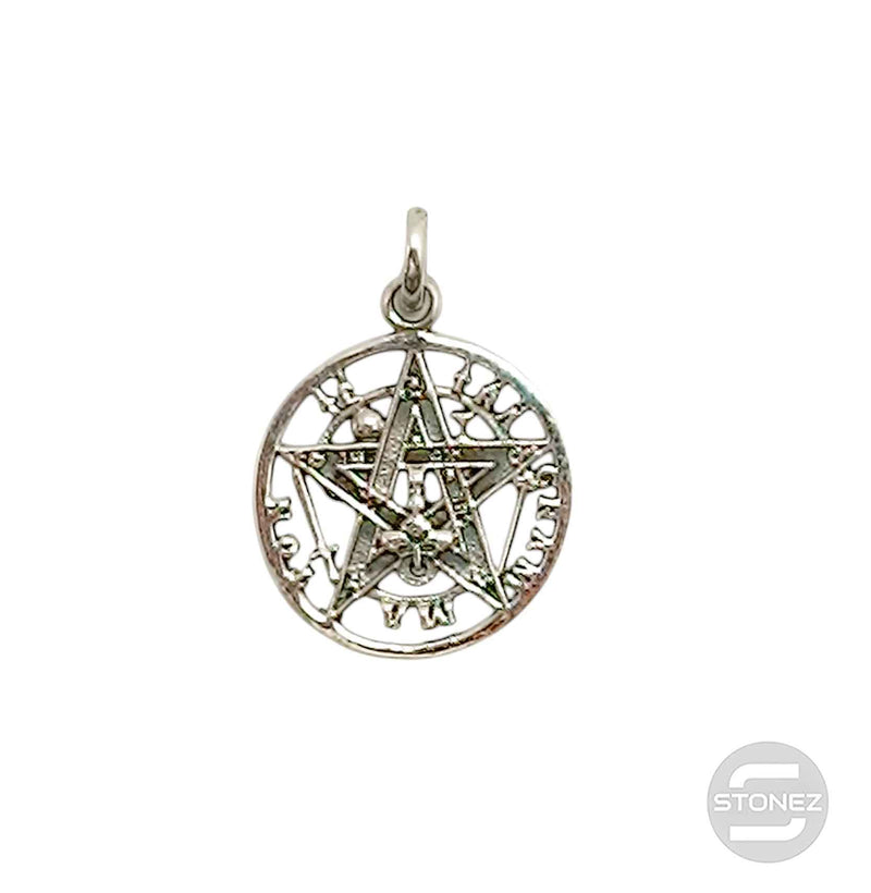 Cargue la imagen en el visor de la galería, 500301347 Colgante De Plata 925 Tetragramaton 18 mm Aprox
