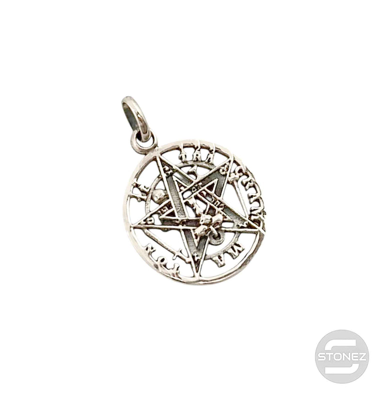 Cargue la imagen en el visor de la galería, 500301347 Colgante De Plata 925 Tetragramaton 18 mm Aprox
