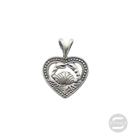 500303093-06 Colgante De Plata 925 Corazón Horóscopo Símbolo Cancer 15 mm Aporx