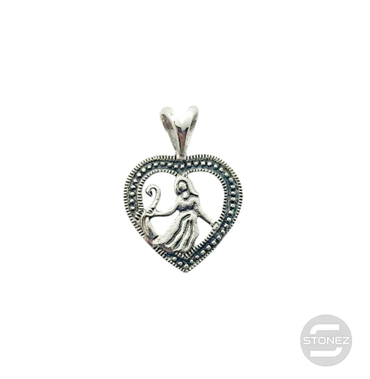 500303093-08 Colgante De Plata 925 Corazón Horóscopo Símbolo Virgo 15 mm Aporx