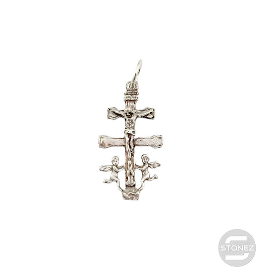 500303106 Colgante De Plata 925 Cruz Caravaca 25x16 mm