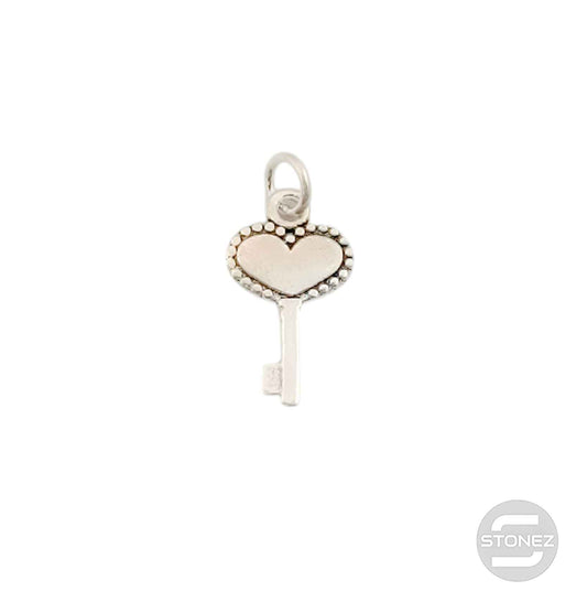 500303107 Colgante De Plata 925 Corazon Llave 15x9 mm
