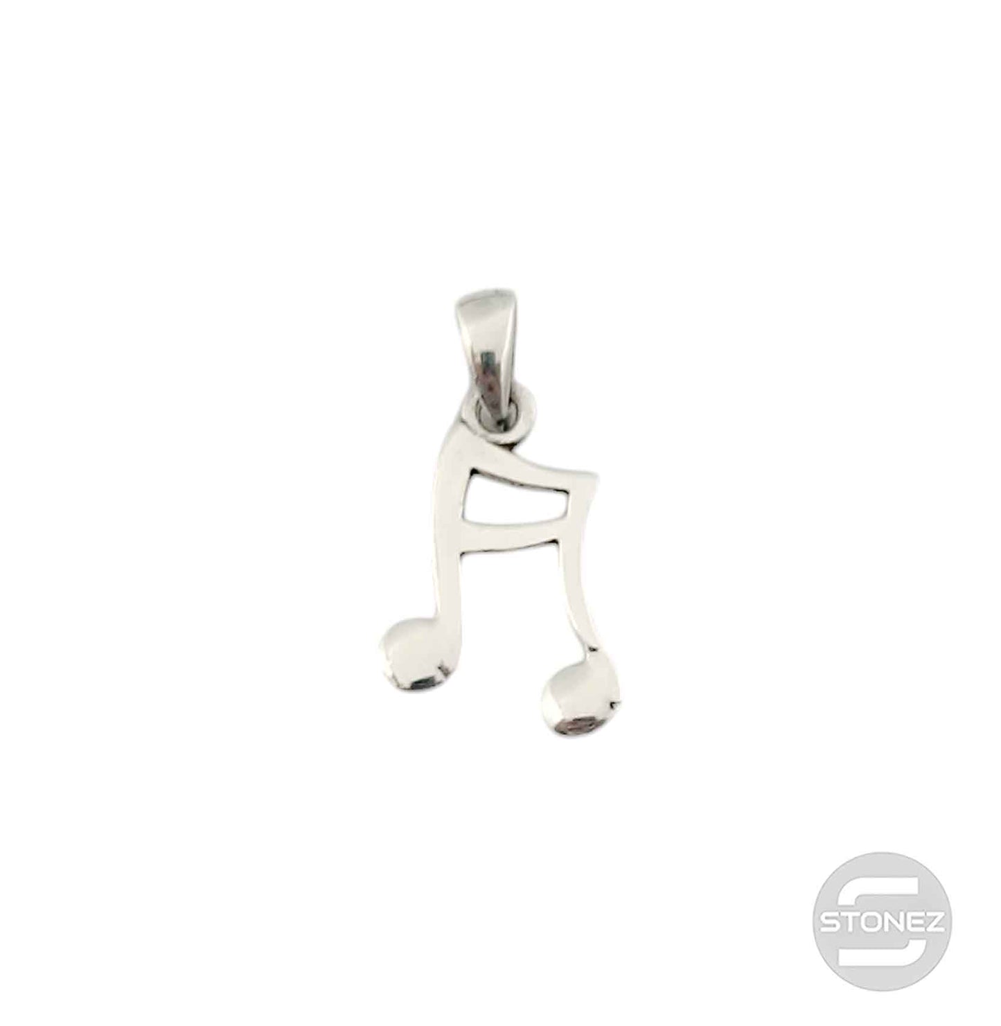 500303114 Colgante De Plata 925 Nota Musical 17x11 mm