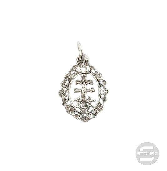500303125 Colgante De Plata 925 Cruz Caracava 22x16 mm