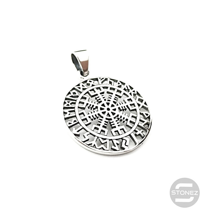 Load image into Gallery viewer, 500401411 Colgante De Plata 925 Vegvisir 28 mm.
