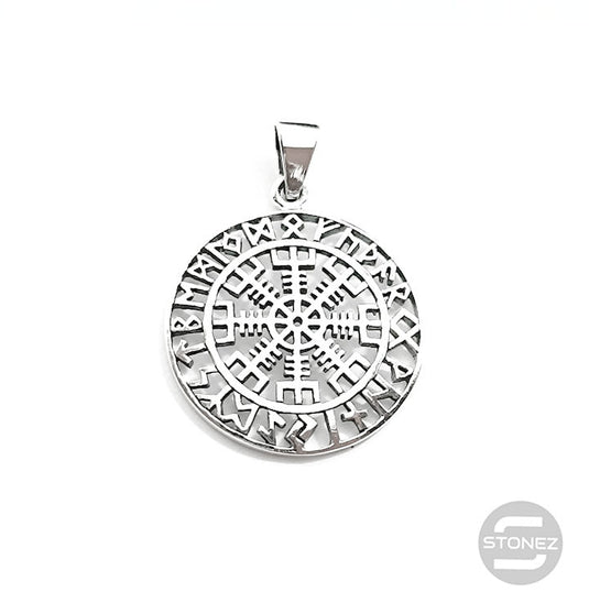 500401411 Colgante De Plata 925 Vegvisir 28 mm.