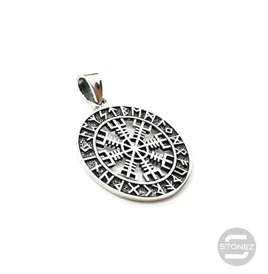 500401413 Colgante De Plata 925 Vegvisir 27 mm.