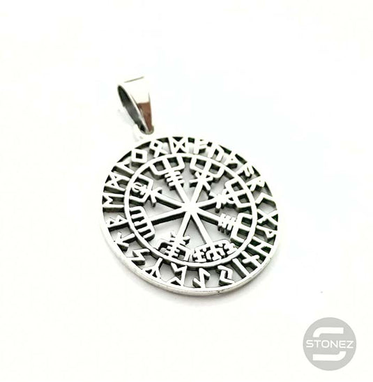 500401414 Colgante De Plata 925 Vegvisir 28 mm.