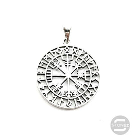 500401414 Colgante De Plata 925 Vegvisir 28 mm.