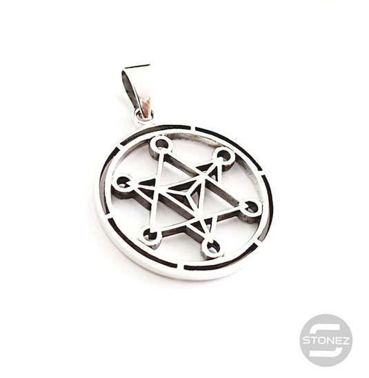 500401416 Colgante De Plata 925 Merkaba 27 mm.