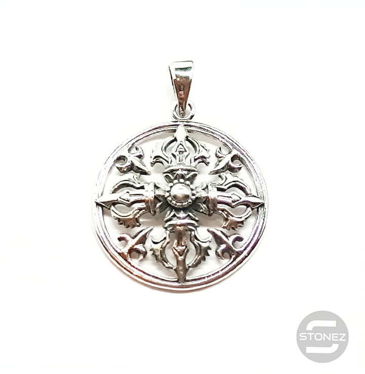 Load image into Gallery viewer, 500401418 Colgante De Plata 925 Dorge / Vajra 27 mm
