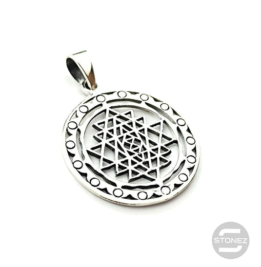 500401420 Colgante De Plata 925 Shri Yantra 30 mm.