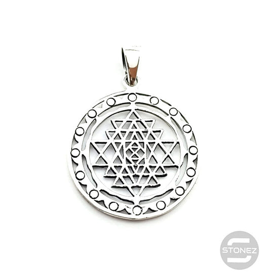 500401420 Colgante De Plata 925 Shri Yantra 30 mm.