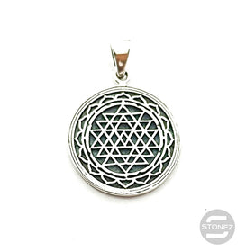 500401428 Colgante De Plata 925 Shri Yantra 25 mm.