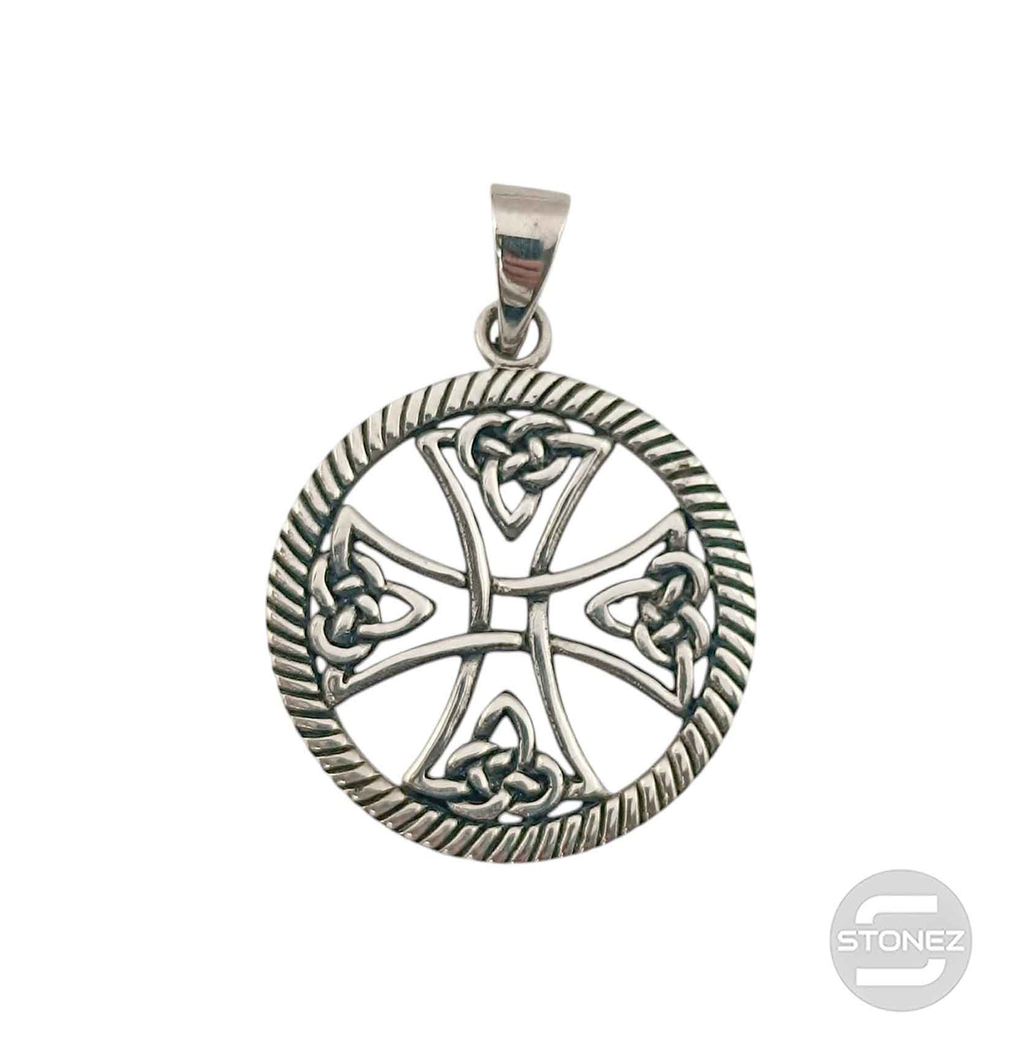 50106 Colgante De Plata 925 Cruz Celta 26 mm