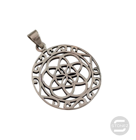 50207 Colgante De Plata 925 Semilla De La Vida 30 mm
