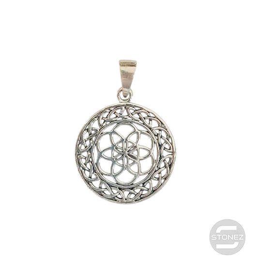 50309 Colgante De Plata 925 Semilla De La Vida 24 mm