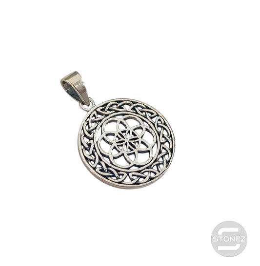 50309 Colgante De Plata 925 Semilla De La Vida 24 mm