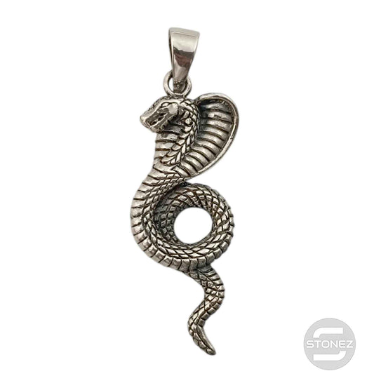 50316 Colgante De Plata Cobra 40 mm