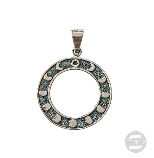 50404 Colgante De Plata Fases Lunares 27 mm