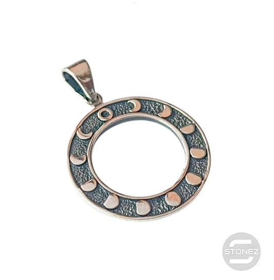 50404 Colgante De Plata Fases Lunares 27 mm