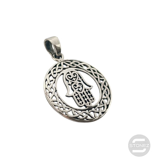 50486 Colgante De Plata 925 Mano De Fátima 25 mm