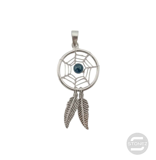 52369-02 Colgante De Plata 925 Atrapasueño Bola Cristal Negro 18 mm