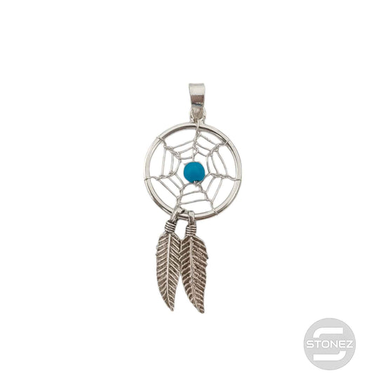 52369-03 Colgante De Plata 925 Atrapasueño Bola Cristal Azul 18 mm