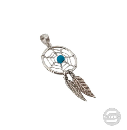 52369-03 Colgante De Plata 925 Atrapasueño Bola Cristal Azul 18 mm
