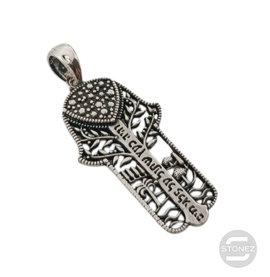 53005 Colgante De Plata 925 Mano De Fátima 30 mm