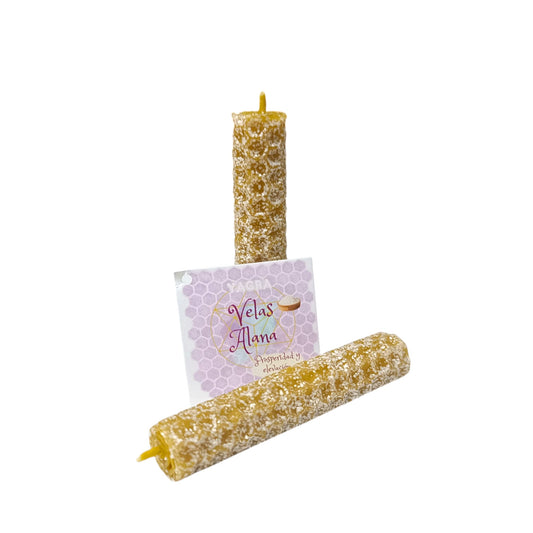 Vela Miel Ritualizada con Yagra – Prosperidad Y Elevacion 8 x 1.5 Cms (2 Uds) 61764