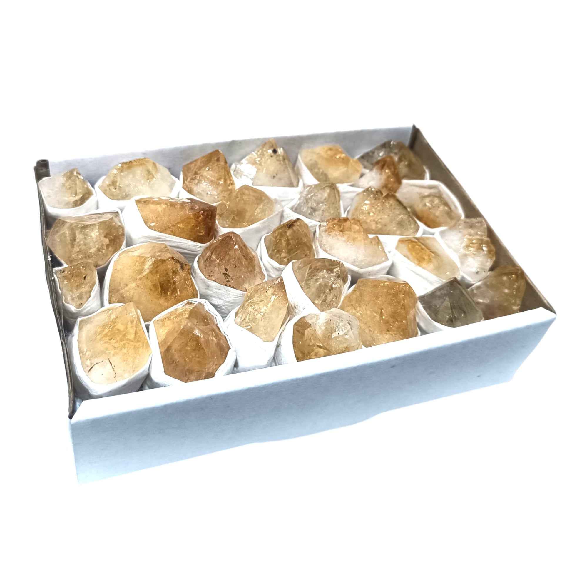 Caja Puntas Piedra Natural Citrino 1 kilo Aprox