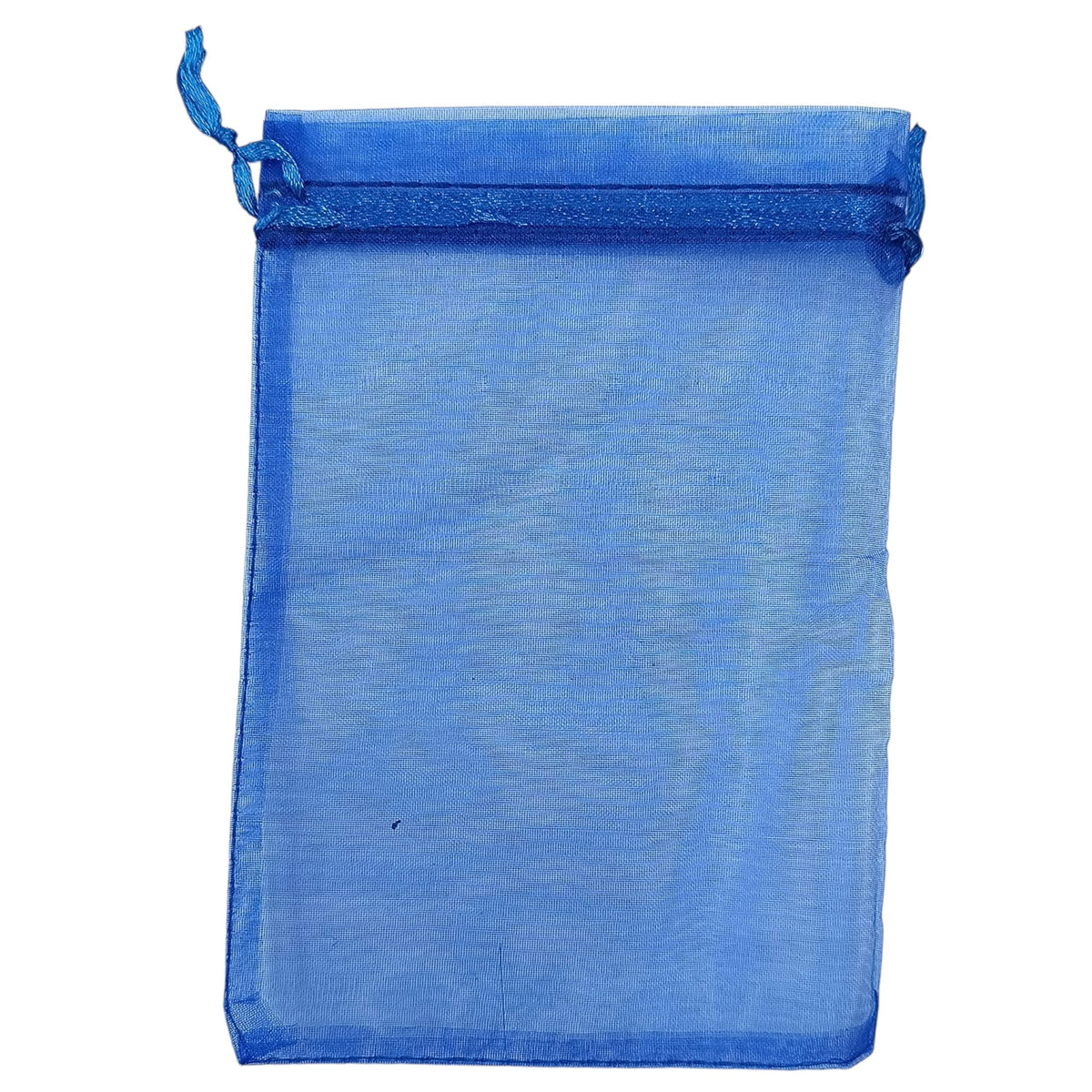 Paquete 100 Bolsas Organza Color Azul 10x15 Cms Aprox 600104582