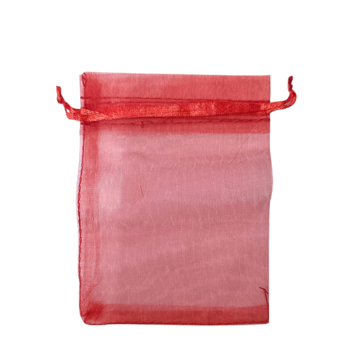 Paquete 100 Bolsas Organza Color Rojo 9x12 Cms Aprox 600104581