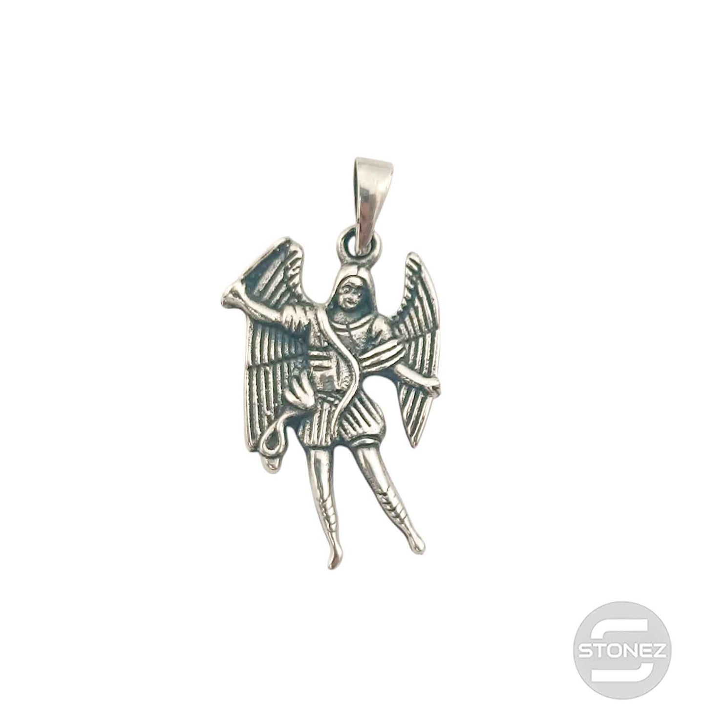 55452-03 Colgante De Plata 925 Arcángel San Miguel 20 mm