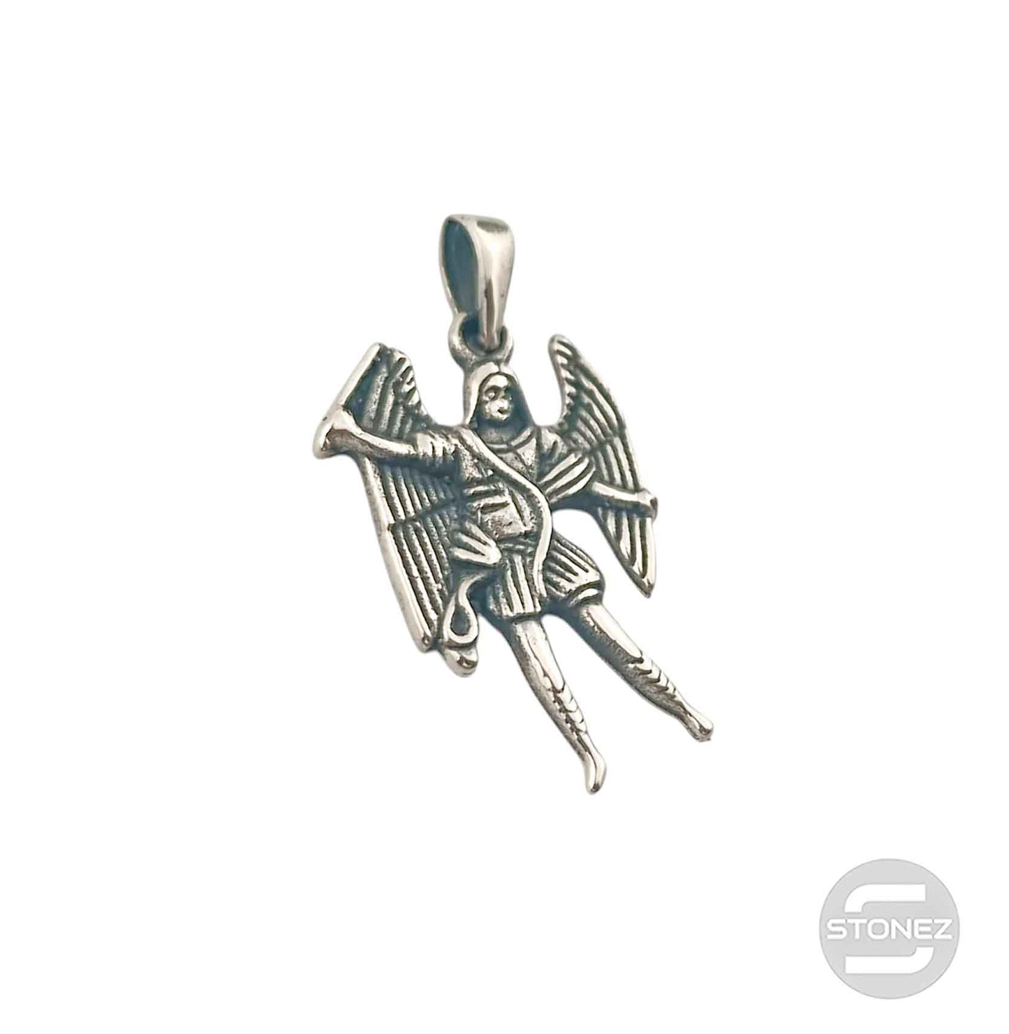 55452-03 Colgante De Plata 925 Arcángel San Miguel 20 mm
