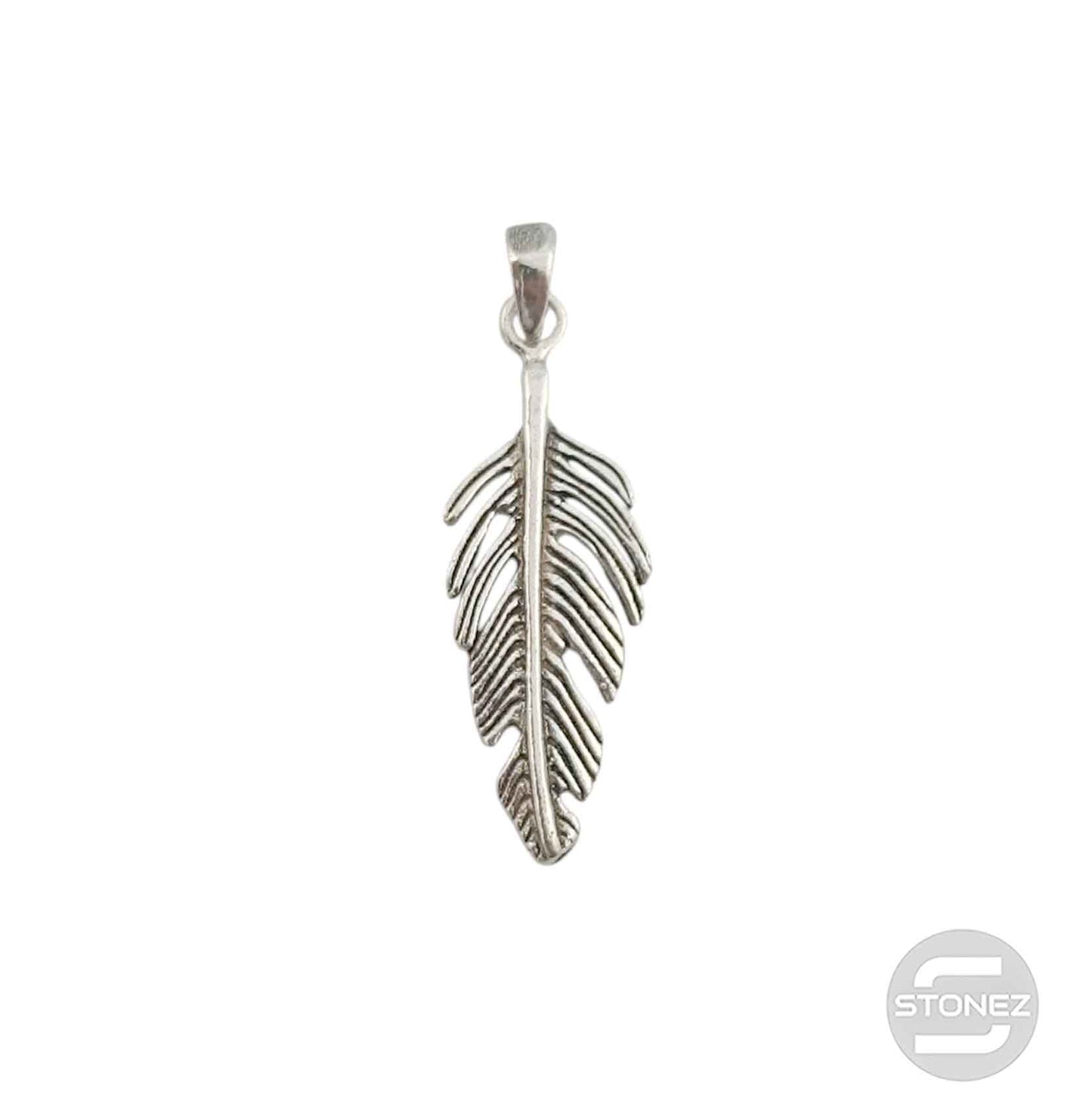55814 Colgante De Plata 925 Pluma 22 mm