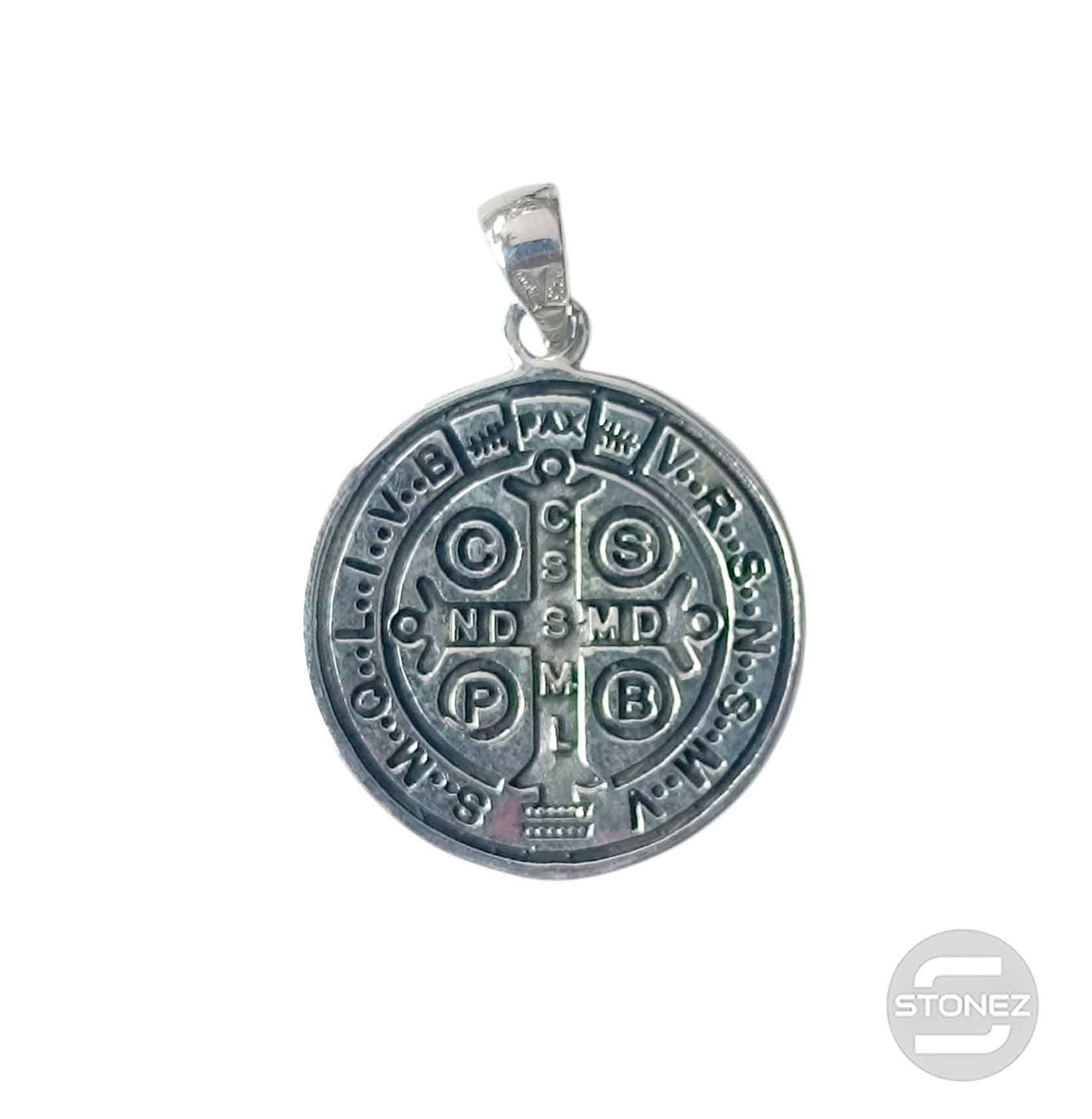 55960 Colgante De Plata 925 San Benito 24 mm